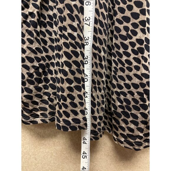 Max Mara Women's Brown Leopard VNeck Wrap Front Dress Size 40 Medium Italy - Picture 7 of 10
